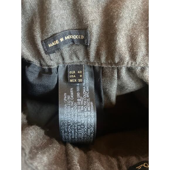 MASSIMO DUTTI Wide Leg Wool Trouser Pant Stretch Fits Size XS CAREER MINIMALIST - Picture 3 of 10